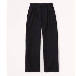 Abercrombie Tailored Wide Leg Trousers size Small /Long NEW w Tags